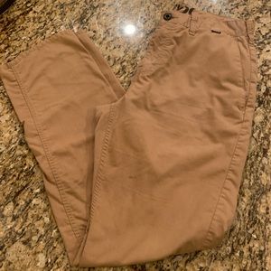 Hurley nike drifit long khaki chinos pants men 32